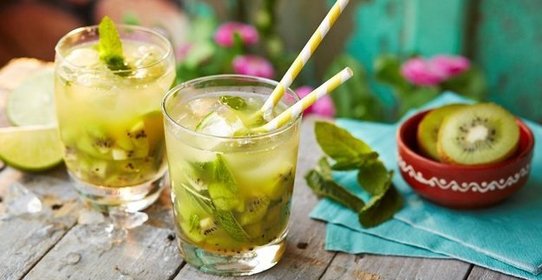 Коктейль из киви и лайма