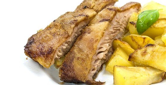 Жаркое из свиной грудинки с корочкой