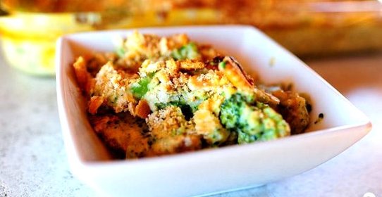 Кассероль с брокколи и сыром