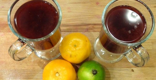 Глинтвейн с мандаринами и имбирем