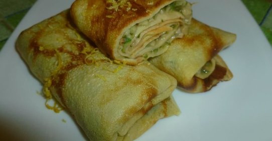 Блинчики с фейхоа и мятой