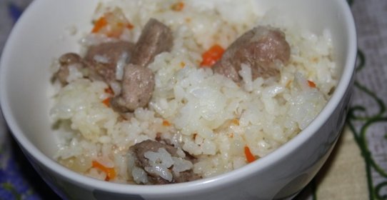 Каша рисовая с индейкой