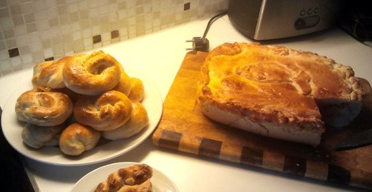 Рыбный пирог с лососем