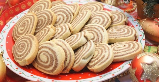 Новогоднее печенье «Спиральки»