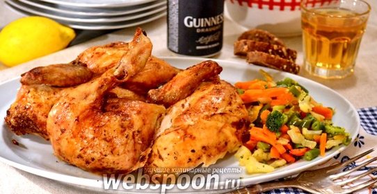 Курица на пивной банке