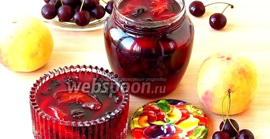 Варенье из персиков и вишни
