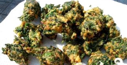 Оладьи из шпината