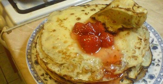 Блинчики на минералке