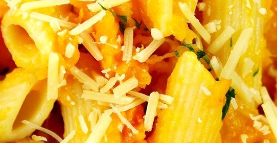 Паста с жареной тыквой баттернат