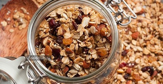 Домашняя гранола с кленовым сиропом