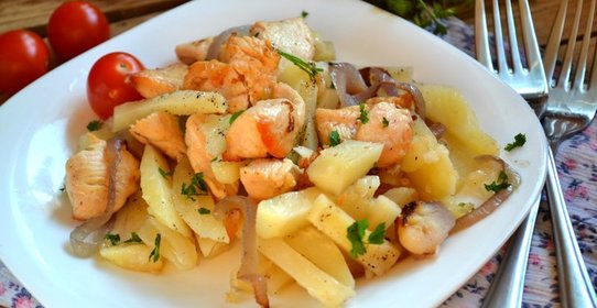 Куриное филе с картошкой в духовке
