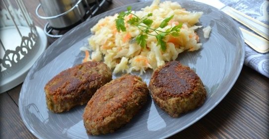 Постные котлеты из чечевицы