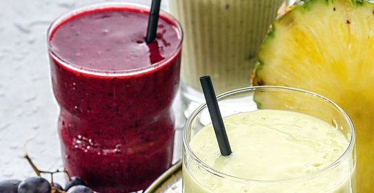 Ягодно-банановый смузи