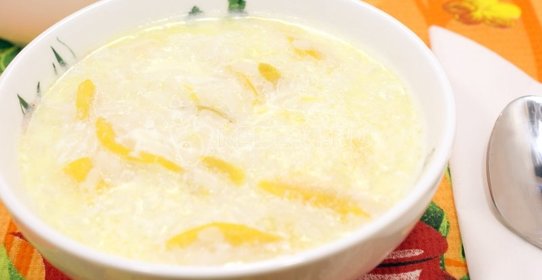 Рисовая каша с персиком