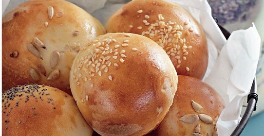 Быстрые молочные булочки