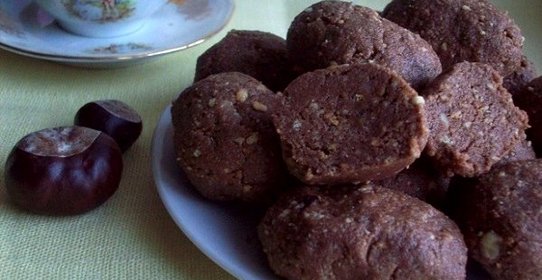 Пирожное Картошка из печенья и сгущенки