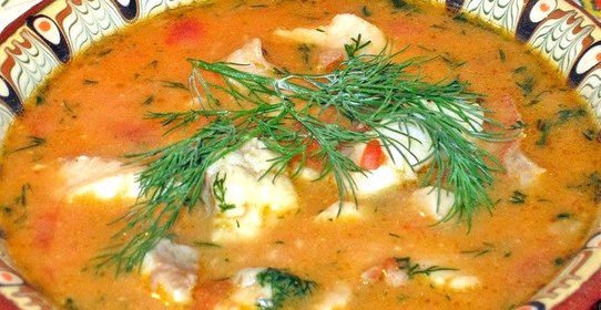 Суп из морского окуня