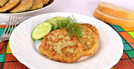 Рыбные оладьи с творогом