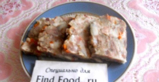 Прессованное мясо свиных голов