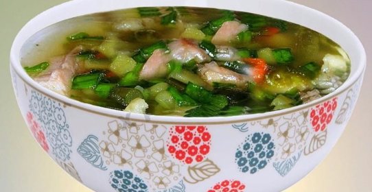 Рыбный суп уха из карпа