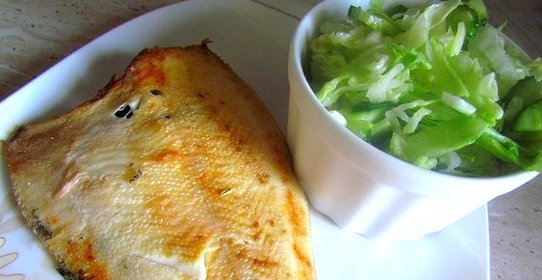 Камбала, запеченная в рукаве