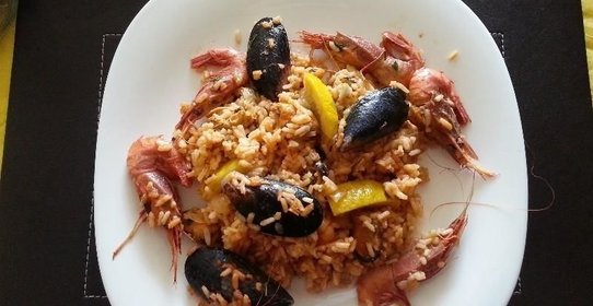 Паэлья с морепродуктами