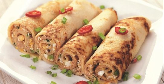 Блинчики с печенью трески