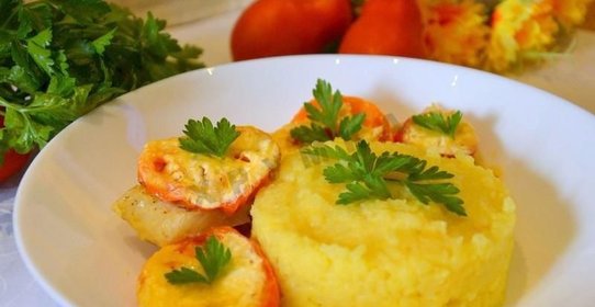 Рыба с рисом в мультиварке