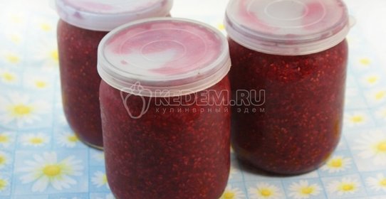 Малиновое варенье без варки