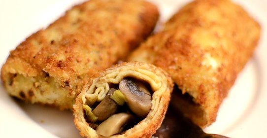 Блинчики с овощной начинкой