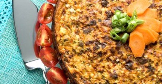 Пирог из говядины и шпината