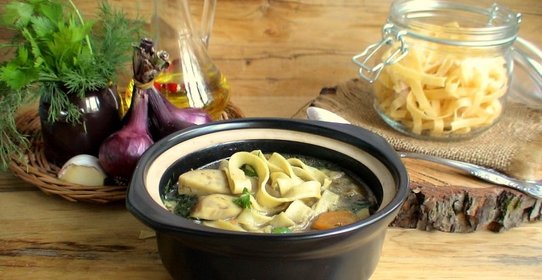 Грибная лапша Джинга ( воскресный обед)