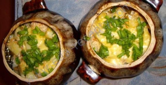Картофель в горшочках