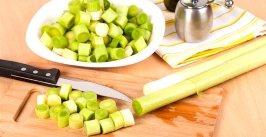 Лук-порей в маринаде