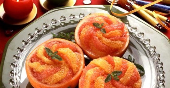 Цитрусовый салат с анисовым сиропом