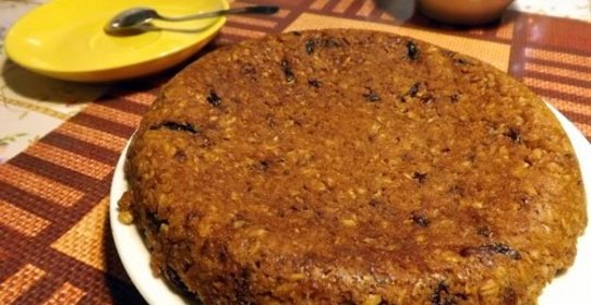 Овсяный пирог в мультиварке