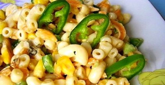 Макароны с кукурузой