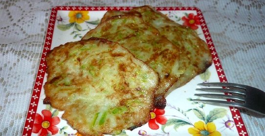 Оладьи из картофеля и кабачка без муки