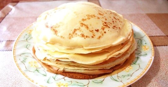 Блинчики на сухом молоке