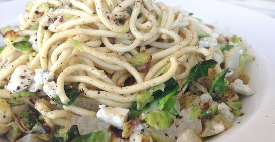 Сливочная паста с брюссельской капустой