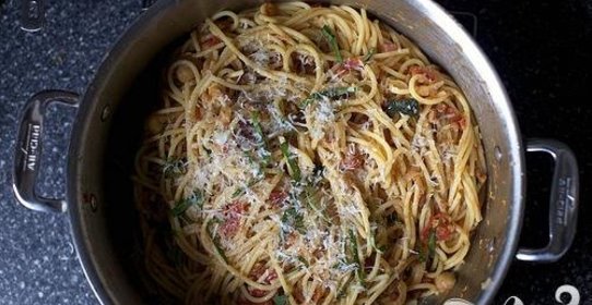 Спагетти с бараньим горохом