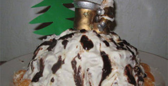 Сметанный торт Новогодний