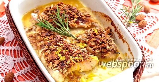 Рыба в миндально-кофейной «шубе»