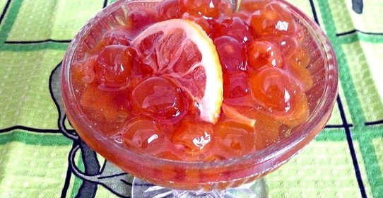 Варенье из белой черешни с лимоном
