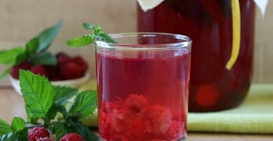 Компот из замороженной малины