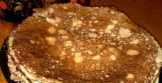 Блины с гречкой