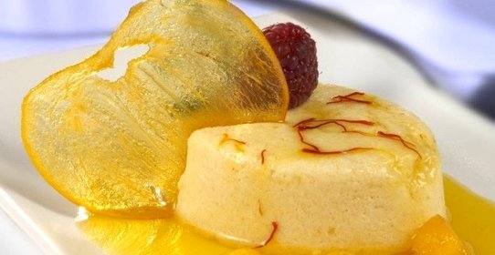 Мусс в шафрановом сиропе