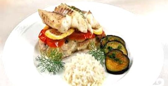 Рыба с лимоном по-гречески