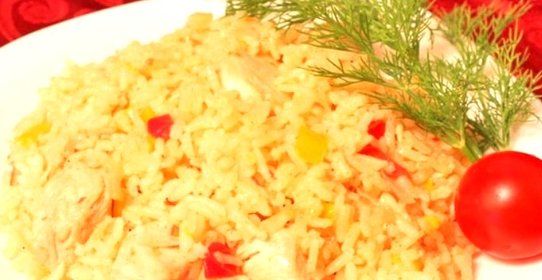 Курица с рисом в казане