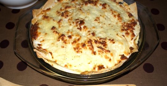 Ачма из лаваша с брынзой